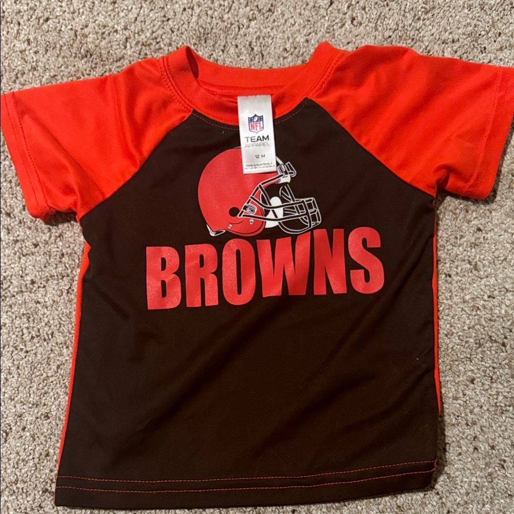 Kids Browns Football Jersey - Red and Black